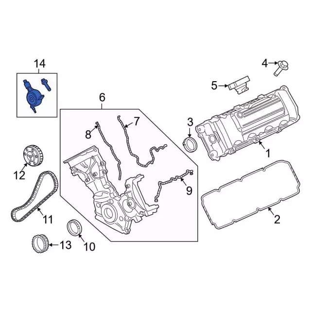 Engine Variable Valve Timing (Vvt) Solenoid - Ford (BR3Z-6M280-F)