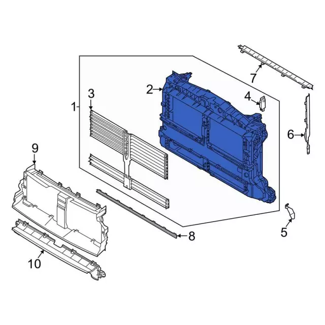 LX6Z8B455A - : Radiator Support for Ford: Bronco Sport Image