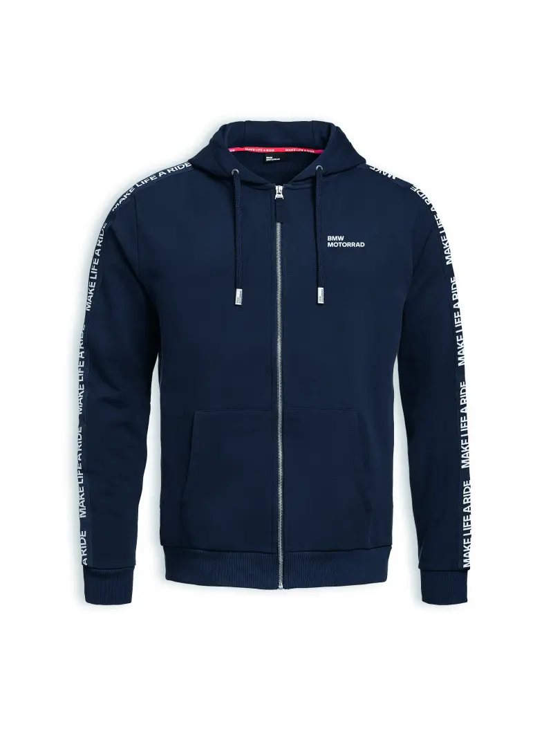 MENSHOODIEMAKELIFEARIDENIGHTBLUE2025 - : Mens Make Life a Ride Hoodie - Blue for BMW-Motorrad Image