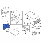 AE8Z5831013AA - Body: Trunk Side Trim for Ford: Fiesta Image