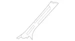 25169020259D86 - Body: Windshield Pillar Trim for Mercedes-Benz Image