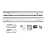 3630 - : Fuel Rail Kit for Small-Block Chevy -6 AN in Clear Finish for Edelbrock Image