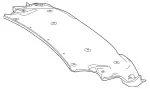 23169045419F28 - : Trim, Trunk Lid for Mercedes-Benz Image