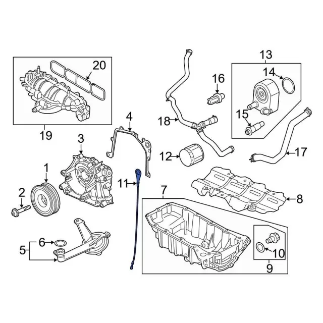 Indicator Assembly - Oil Level - Ford (BM5Z-6750-E)
