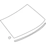 AE5Z5442006B - : Back Glass for Ford: Fusion | Mercury: Milan Image