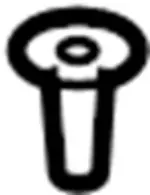 6686001W01 - Body: Side Cover Fastener for INFINITI: G20, I30, M45, Q45 Image