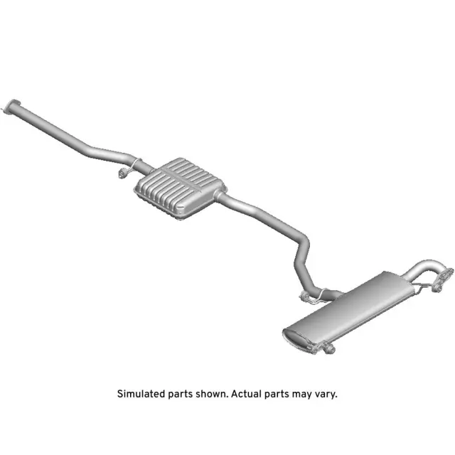 86807342 - : Muffler &amp; Pipe Assembly for Chevrolet: Equinox | GMC: Terrain Image