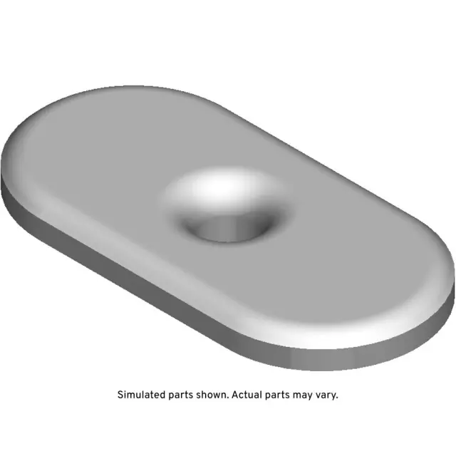 15734139 - Body: Anchor Plate for Buick: Rendezvous, Terraza | Cadillac: Fleetwood | Chevrolet: Blazer, Corvette, Express 1500, Express 2500, Express 3500, HHR, P30, S10, Uplander, Venture | GMC: Jimmy, Savana 1500, Savana 2500, Savana 3500, Sonoma | Oldsmobile: Silhouette | Pontiac: Aztek, Montana, Trans Sport | Saturn: Relay Image