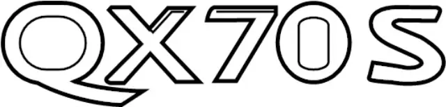 848903GW1A - Body: Nameplate for INFINITI: QX70 Image