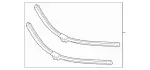 2518200100 - : Wiper Blade for Mercedes-Benz Image