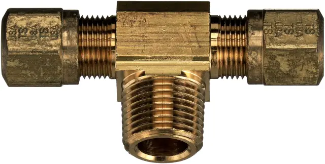 G321340404 - : Air Brake Branch Tee to Male Pipe (Nylon Tubing Compression) for Gates Image