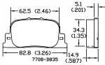 13050649 - : Disc Brake Pad Set for OmniParts Image