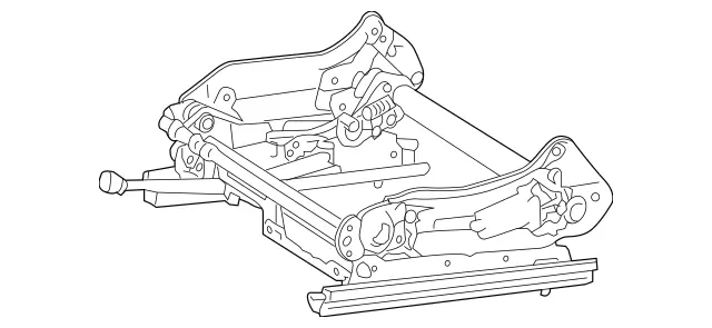 2049190160 - Driver Seat: Handle for Mercedes-Benz: C250, C300, C350, GLK250, GLK350 Image image