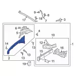 L1MZ16054Q - Body: Inner Fender for Ford: Explorer, Police Interceptor Utility Image