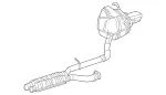 207490512164 - Exhaust: Muffler &amp; Pipe for Mercedes-Benz Image