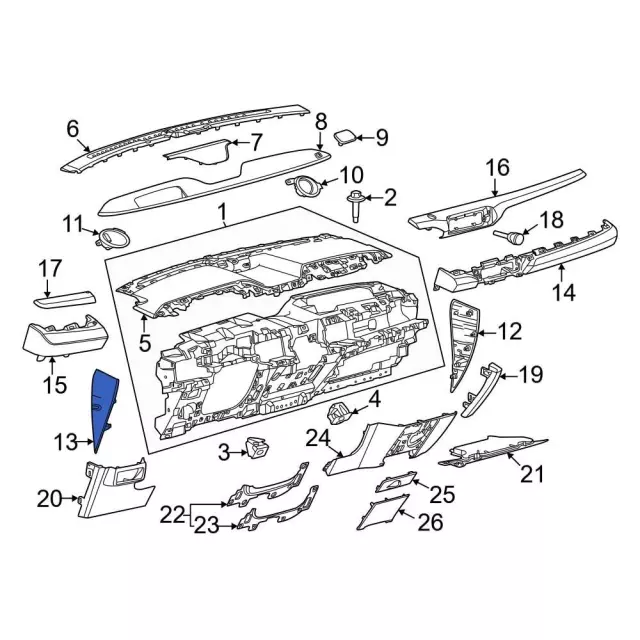 LJ8Z58044C61AA - Body: Side Cover for Ford: Mustang Mach-E Image