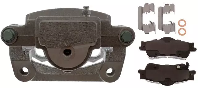 19336918 - : Rear Driver Side Disc Brake Caliper Assembly With Semi-Metallic Pads (Loaded Police), Remanufactured for GM Image