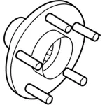 HUB188 - : Hub Assembly - Wheel for Ford Image