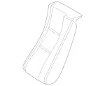 2039201216 - Rear Seat Bench: Padding for Mercedes-Benz: C230, C280, C32 AMG, C350, C55 AMG Image