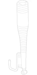 2203205013 - Springs, Suspension and Hydraulics: Suspension Strut for Mercedes-Benz: S430, S55 AMG Image