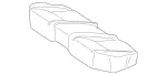 22192002467J75 - Body: Cushion Cover for Mercedes-Benz Image