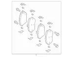 4207405 - : Disk Brake Pad Front for Mercedes-Benz Image