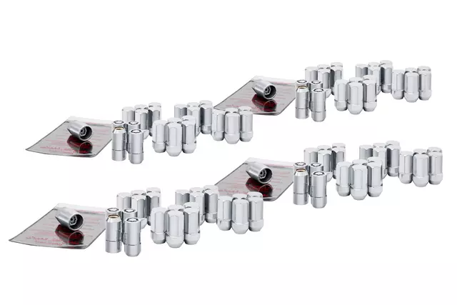Wheel, Chrome Lug Nut Kit (20 Nuts, 4 Locks - GM (19417057)