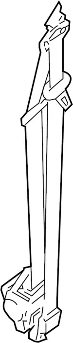 86884ZV68B - : Belt Assembly-Tongue, Pretension Front Right-hand for Infiniti Image