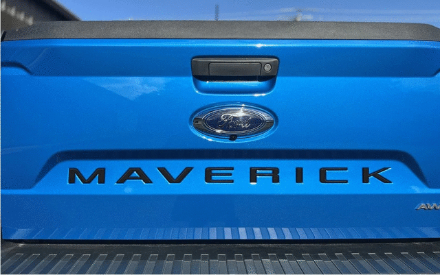 VPZ6Z9942528AB - Exterior: Tailgate Lettering Inserts - Matte Black for Ford: Maverick Image