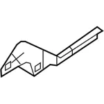 DC3Z2510111A - Body: Cross-member Extension Brace for Ford: F-250 Super Duty, F-350 Super Duty, F-450 Super Duty Image