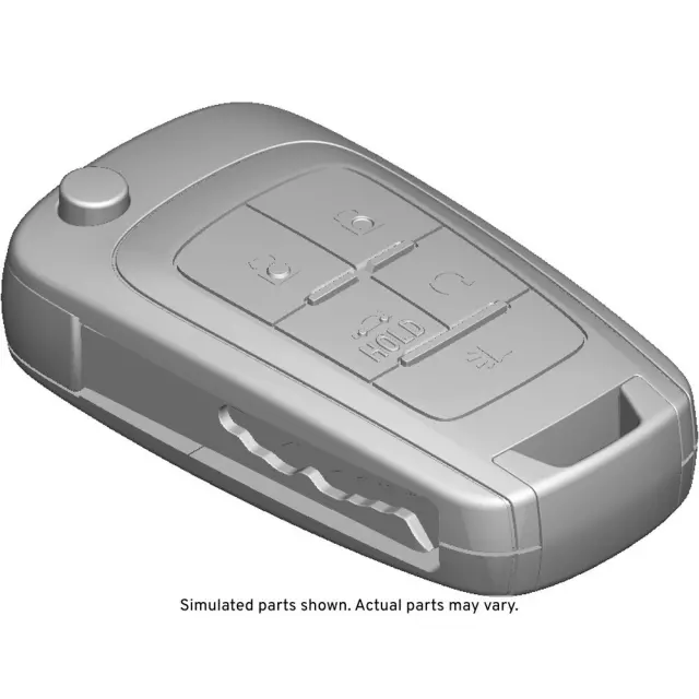 13586121 - : Folding Door Lock and Ignition Lock Key for GM Image