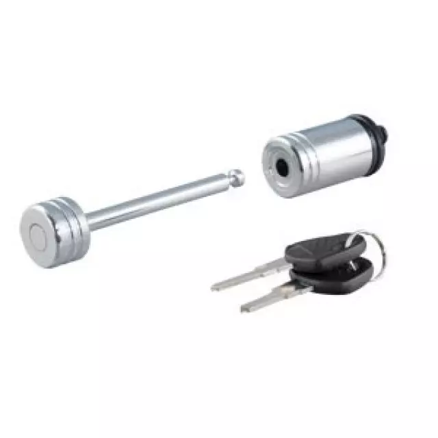 19366960 - Towing: Trailer Hitch Coupler Lock by CURT(TM) Group - Associated Accessories for Buick: Enclave, Envision | Cadillac: Escalade, Escalade ESV, SRX, XT4, XT5, XT6 | Chevrolet: Blazer, Colorado, Equinox, Express 2500, Express 3500, Express 4500, Silverado 1500, Silverado 2500 HD, Silverado 3500 HD, Suburban, Suburban 3500 HD, Tahoe, Traverse | GMC: Acadia, Acadia Limited, Canyon, Savana 2500, Savana 3500, Savana 4500, Sierra 1500, Sierra 2500 HD, Sierra 3500 HD, Terrain, Yukon, Yukon XL Image