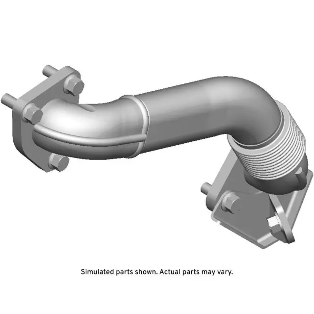 97302261 - : Part# 97302261 Passenger Side Exhaust Turbocharger Inlet Pipe for Chevrolet: Silverado 2500 HD, Silverado 3500 | GMC: Sierra 2500 HD, Sierra 3500 Image
