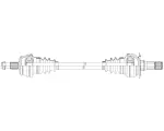 PR48089 - : Mercedes-Benz CV Axle Assembly  - Rear for GSP Image