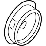 FA1Z18808MA - Body: Rear Dr Speaker for Lincoln: Continental, MKX, Nautilus Image