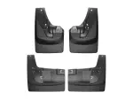 110109120116 - : Black MudFlap No-Drill DigitalFit® MudFlap Kit for WeatherTech Image