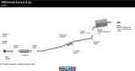47823 - : Direct Fit Exhaust Resonator and Pipe Assembly 1.625" Outlet (OD) for Walker Exhaust Image