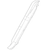 22069039408J72 - : Lower Quarter Trim for Mercedes-Benz Image