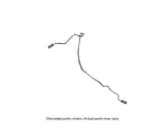 84739982 - : Rear Driver Side Forward Brake Pipe for GM Image