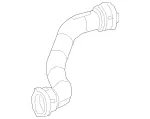 2535013782 - Cooling System: Upper Hose for Mercedes-Benz Image
