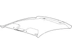 DR3Z6351916AA - Body: Headliner for Ford: Mustang Image