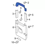 CK4Z61424B36AC - Body: Upper Molding for Ford Image