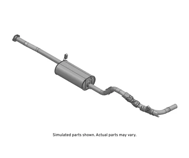 84896834 - : Exhaust Muffler with Exhaust Pipe for Chevrolet: Express 2500, Express 3500 | GMC: Savana 2500, Savana 3500 Image