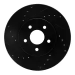 63320012L - : DFC Brake Rotor - Drilled and Slotted - Black for DYNAMIC FRICTION Image
