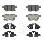 OEX1423 - : OEX Rear Disc Brake Pad Set Premium Ceramic for WAGNER BRAKE Image