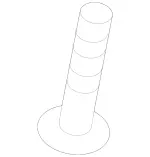 9900524 - Rear-End Door: Countersunk Screw for Mercedes-Benz Image