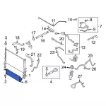 LK4Z8005F - Cooling System: Radiator for Ford: Transit-150, Transit-250, Transit-350, Transit-350 HD Image