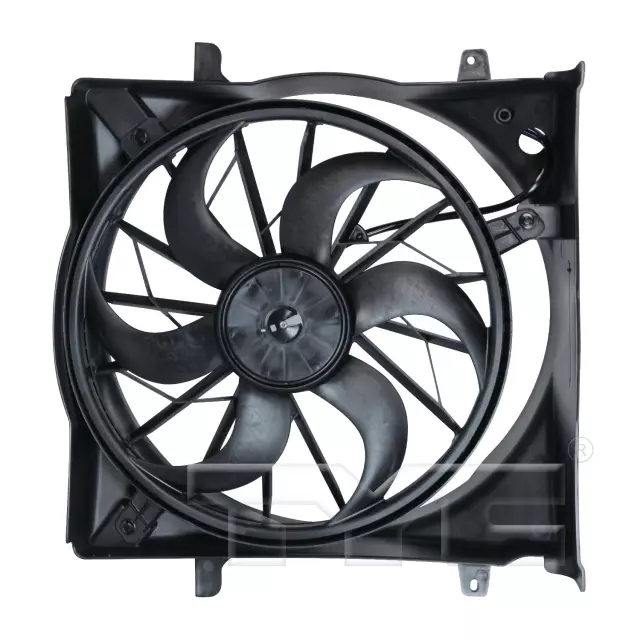 621560 - : Dual Radiator and Condenser Fan Assembly - Replaces Jeep 55037691AA, 52080127AA for TYC Image