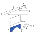 CK4Z6131012A - Body: Front Trim for Ford Image