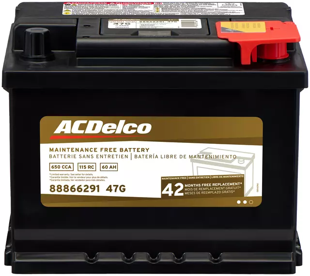 88866291 - Electrical: Battery for Buick: Encore, LaCrosse, Regal | Chevrolet: Cruze, Cruze Limited, Equinox, Malibu, Sonic, Trax | GMC: Terrain | Pontiac: Torrent | Saturn: Vue Image